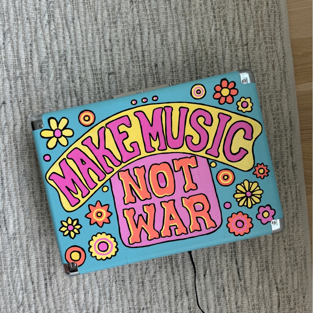 Hand-painted Crosley Record Player